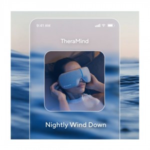 Masajeador Therabody SmartGoggles TM03348-01 en color negro, versión EE. UU./AU.