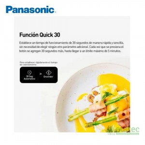 Horno microondas Panasonic NN-GT34JBRPK 23L con grill y diseño moderno