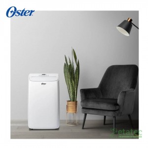 Aire acondicionado portátil Oster OS-PACPOR1412FWE vista frontal diseño moderno blanco