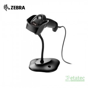 Lector de códigos de barras Zebra DS2208 USB con pedestal para punto de venta