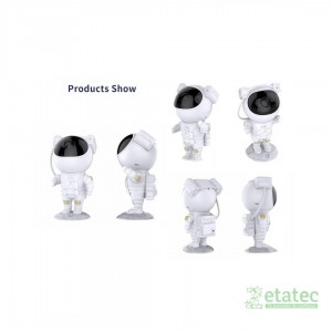 Astronauta proyector de luces estrelladas LED con control remoto encendido