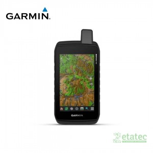 GPS Garmin Montana 700 vista frontal con pantalla táctil encendida