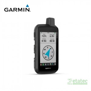 GPS Garmin Montana 700 vista frontal con pantalla táctil encendida