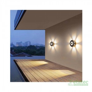 Lámpara de pared LED flor 6W luz cálida encendida
