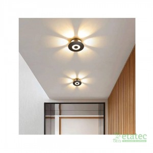 Lámpara de pared LED flor 6W luz cálida encendida