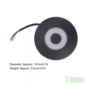 Lámpara de pared LED flor 6W luz cálida encendida