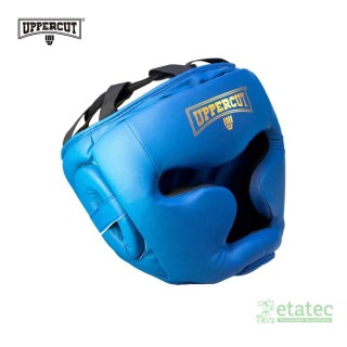 Cabecera para artes marciales Box Uppercut Shadow azul con protección facial