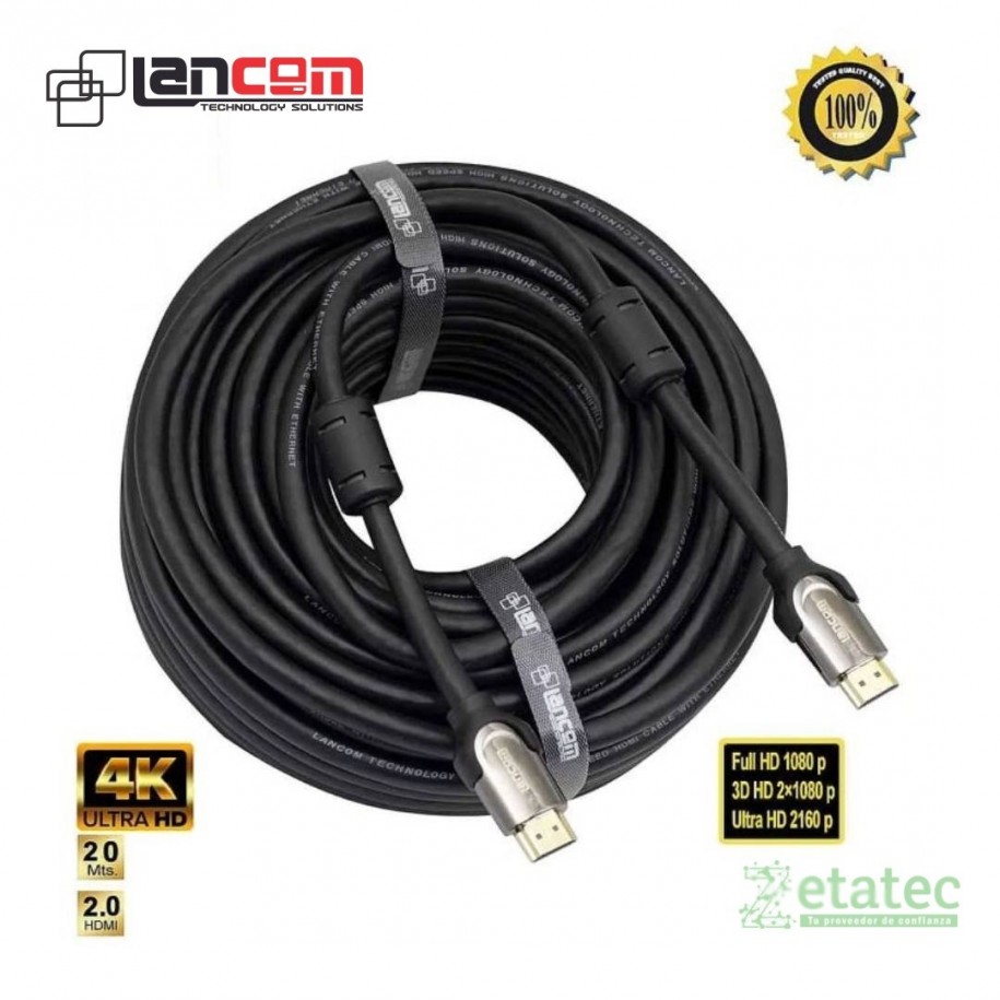 Cable HDMI Lancom HAA01-20M 20 metros soporte 4K