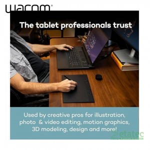 Tableta gráfica Wacom Intuos Pro profesional con lápiz digital y Bluetooth
