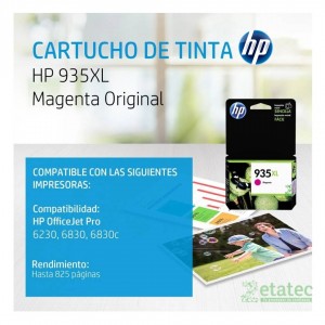 Cartucho de tinta HP 935XL amarillo C2P26AL original para impresoras HP OfficeJet