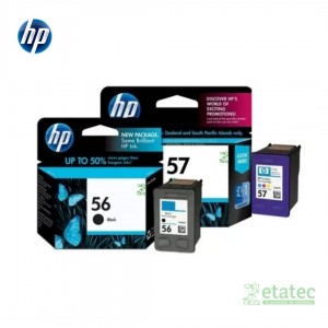 Kit de cartuchos HP 56 negro C6656AL y HP 57 tricolor C6657AL originales