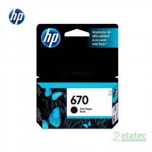 Kit de cartuchos HP 670 original negro y colores compatible con impresoras HP DeskJet 3525 4615 4625 5525