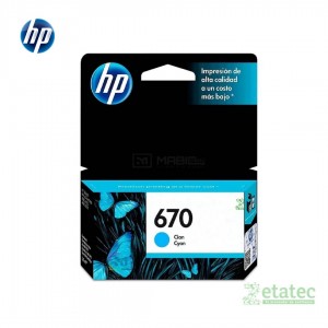 Kit de cartuchos HP 670 original negro y colores compatible con impresoras HP DeskJet 3525 4615 4625 5525