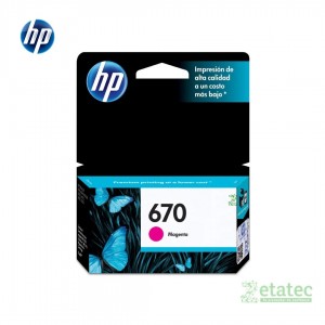 Kit de cartuchos HP 670 original negro y colores compatible con impresoras HP DeskJet 3525 4615 4625 5525