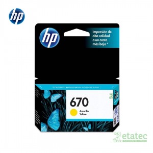 Kit de cartuchos HP 670 original negro y colores compatible con impresoras HP DeskJet 3525 4615 4625 5525