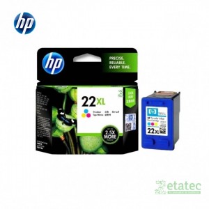 Cartucho de tinta HP 22XL tricolor C9352CL original para impresoras HP