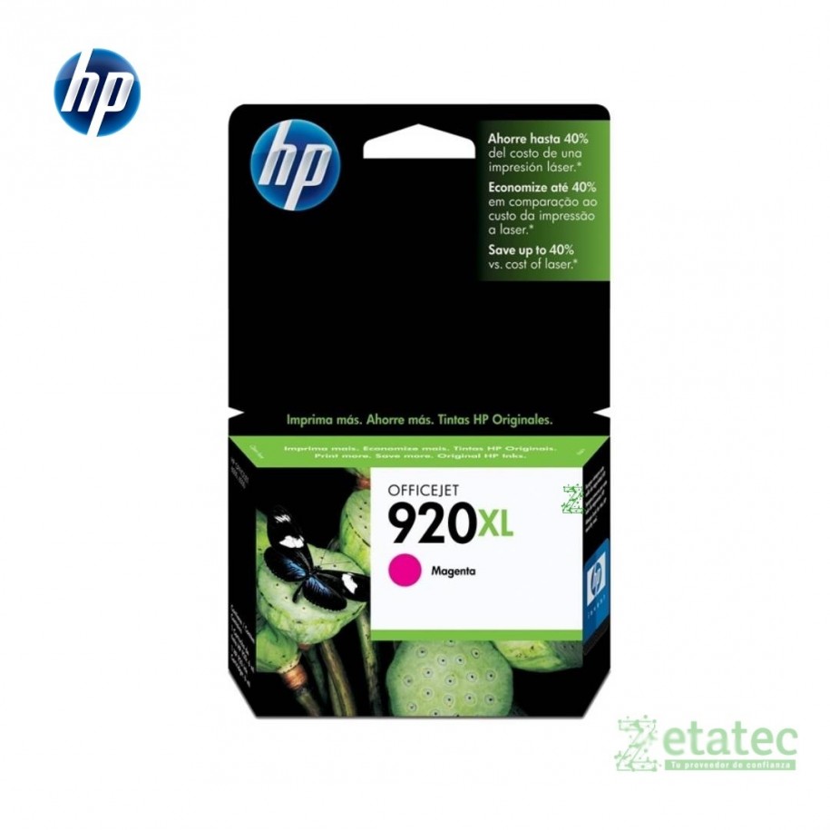 Cartucho de tinta HP 920XL magenta CD973AL original alta capacidad para impresoras OfficeJet