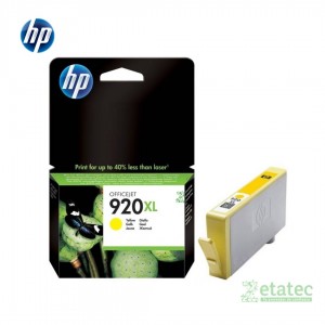 Cartucho de tinta HP 920XL amarillo CD974AL original para impresoras HP OfficeJet