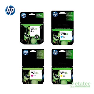 Kit de cartuchos HP 920XL negro cian magenta amarillo originales para impresoras HP OfficeJet