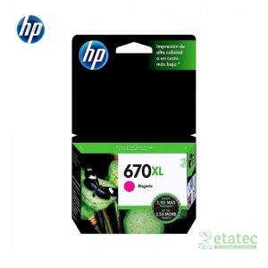 Kit cartuchos HP 670XL negro y colores original alta capacidad para impresoras DeskJet