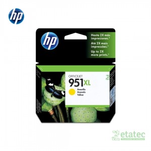 Cartucho HP 951XL amarillo CN048AL original de alta capacidad para impresiones de colores brillantes y duraderos