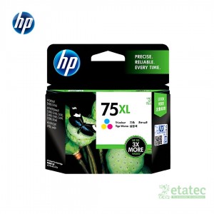 Kit cartuchos HP 74XL negro CB336WL y 75XL tricolor CB338WL originales para impresoras HP DeskJet y OfficeJet