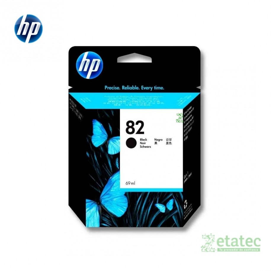 Cartucho de tinta HP 82 negro CH565A original para impresoras DesignJet alta calidad