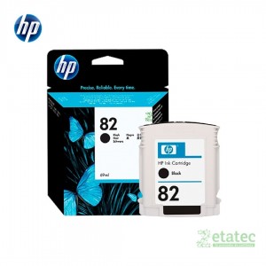 Cartucho de tinta HP 82 negro CH565A original para impresoras DesignJet alta calidad