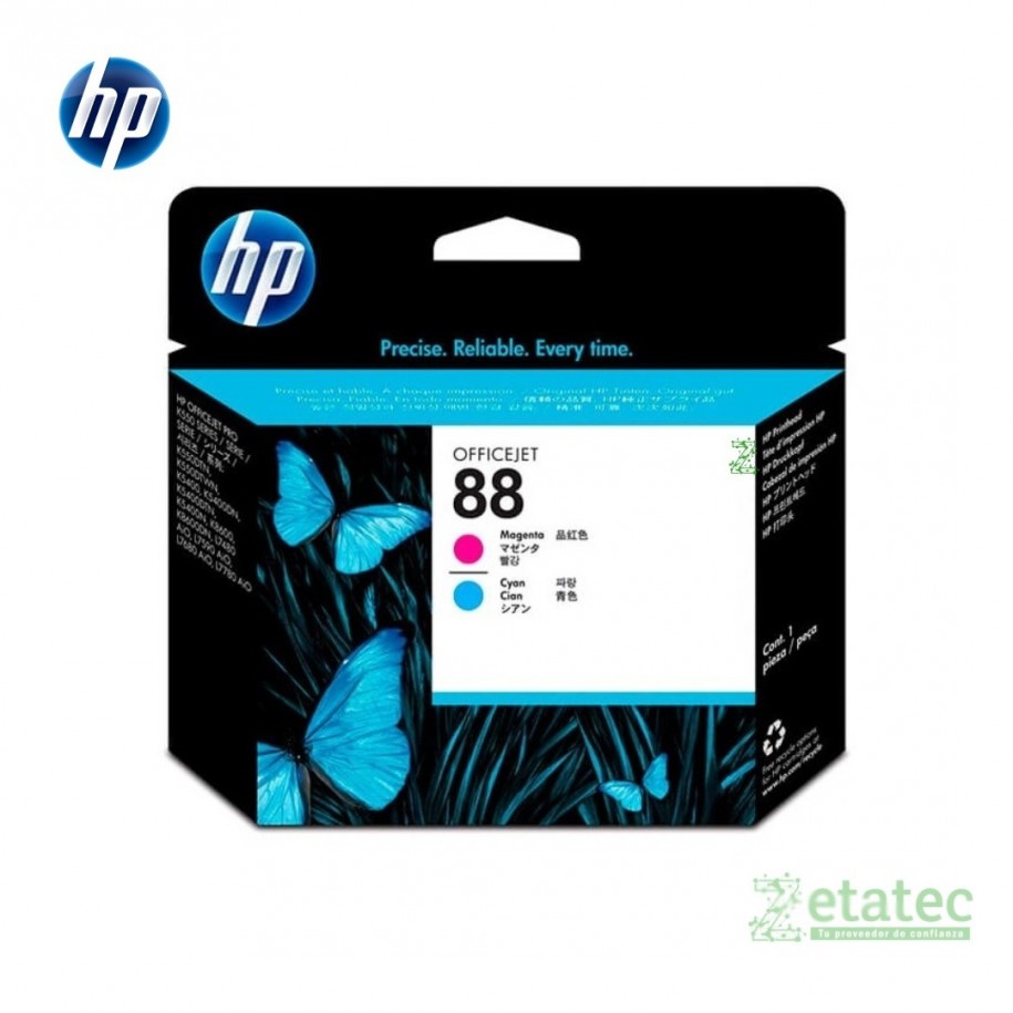 Cabezal HP 88 magenta y cian C9382A original compatible con HP K550 K8600 K8700