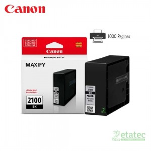 Cartucho de tinta Canon PGI-2100 negro original para impresoras Canon MAXIFY