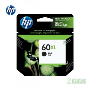 Cartucho de tinta HP 60XL negro CC641WL original alta capacidad