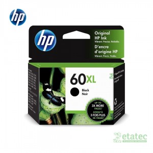 Cartucho de tinta HP 60XL negro CC641WL original alta capacidad