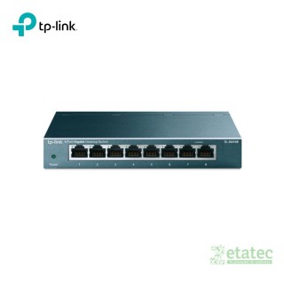 Switch TP-Link TL-SG108 8 puertos Gigabit 10/100/1000 Mbps compacto para redes domésticas y oficina