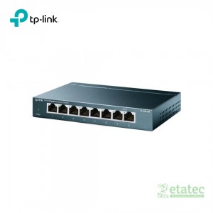 Switch TP-Link TL-SG108 8 puertos Gigabit 10/100/1000 Mbps compacto para redes domésticas y oficina