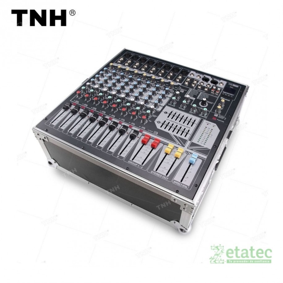 Consola de Audio GLSD 12008PV 8 Canales USB Bluetooth DJ