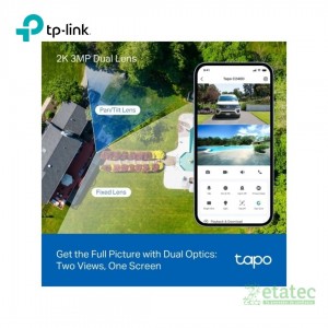 Cámara WiFi TP-Link Tapo C246D doble lente 2K con monitoreo inteligente interior