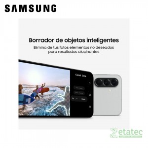 Celular Samsung Galaxy A56 negro con pantalla AMOLED y conectividad 5G